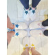 Sheepshin slippers colorful star Suede sole