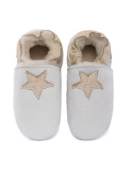 Sheepshin slippers colorful star Suede sole