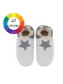 Sheepshin slippers colorful star Suede sole