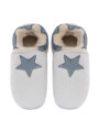 Chaussons mouton étoile colorée semelle suédé
