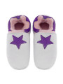 Sheepshin slippers colorful star Suede sole