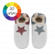 Sheepshin slippers colorful star Suede sole