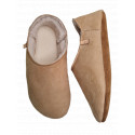 Sheepskin Babouche light brown