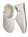 Babouche white sheepskin slippers