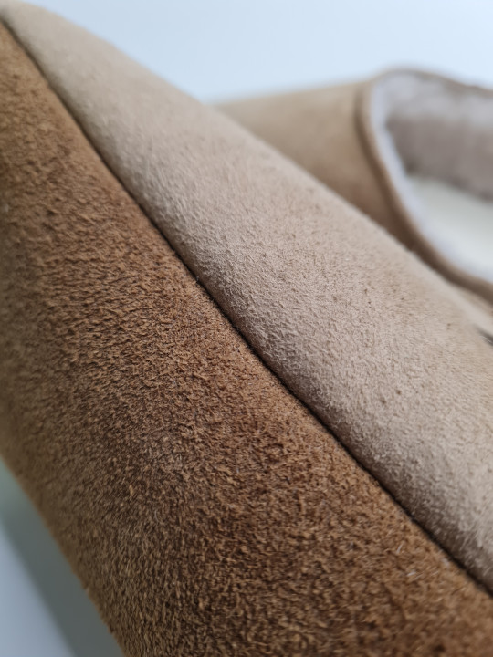 Babouche brown woolen slippers