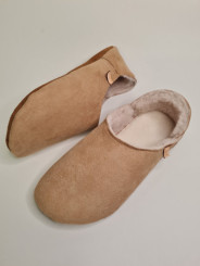 Babouche brown woolen slippers