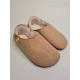 Babouche brown woolen slippers