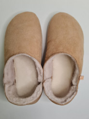 Babouche brown woolen slippers