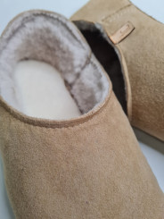 Babouche brown woolen slippers