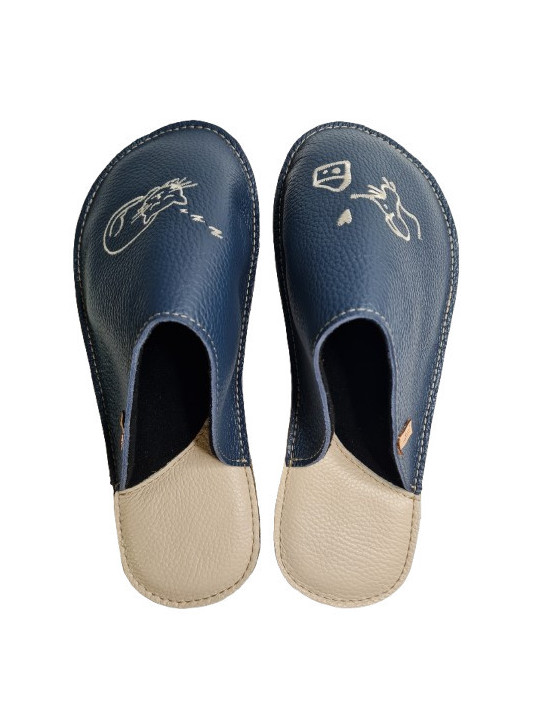 Chaussons cuir souple personnalisés Filles