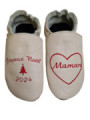 Chaussons cuir à personnaliser