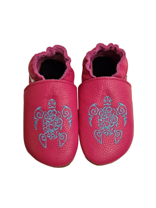 Chaussons cuir à personnaliser