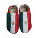 flag of Mexico on slippers