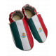 flag of Mexico on slippers