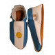 Chaussons cuir souple drapeau de l´Argentine