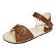 Sandales Boho cuir marron bruciato