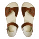 Sandals Boho leather brown bruciato