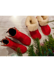 boots ankle leather wool barefoot minimalist man woman winter