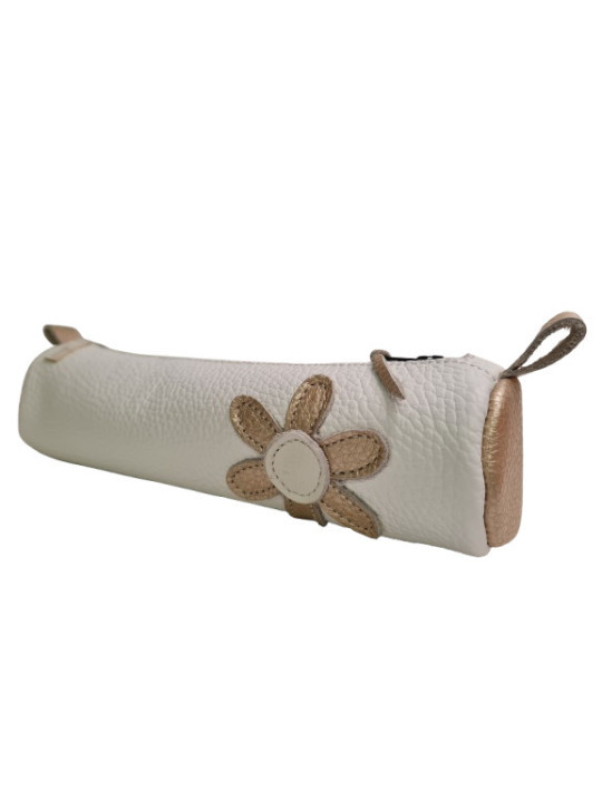 Peračník biela a zlatá + kvetinka