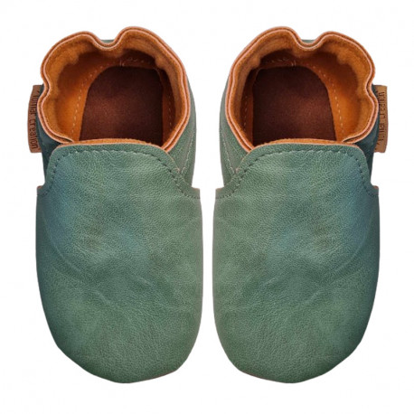 chaussons vegan vert pastel