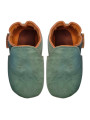 chaussons vegan vert pastel