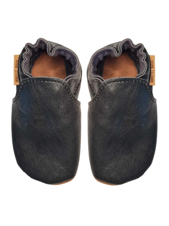 vegan slippers black