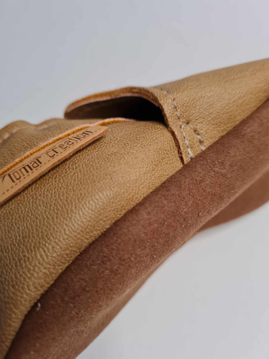 chaussons vegan marron