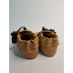 vegan slippers brown with pompoms