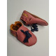 vegan slippers pink with pompoms