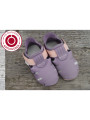 Organic Zippy summer slippers purple