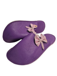 taille 39 pantoufles en cuir bab´s illusion