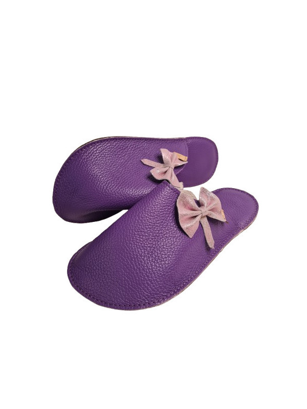 taille 39 pantoufles en cuir bab´s illusion