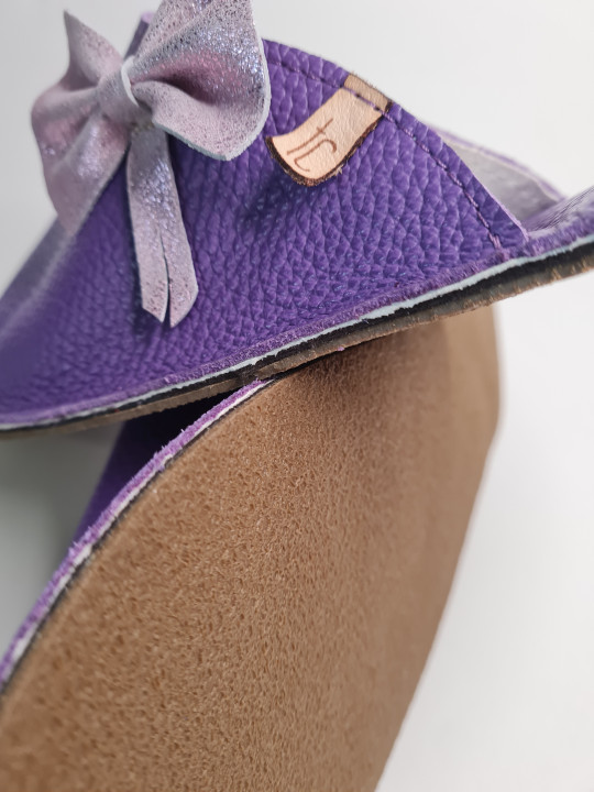 taille 39 pantoufles en cuir bab´s illusion