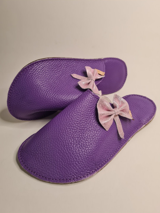 taille 39 pantoufles en cuir bab´s illusion