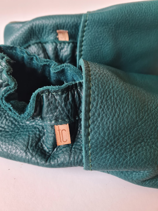 Organic leather slippers - karibik