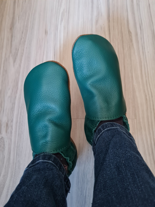 Organic leather slippers - karibik