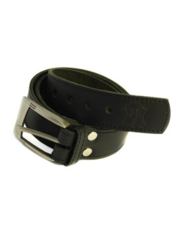 Ceinture sur mesure, cuir noir 
