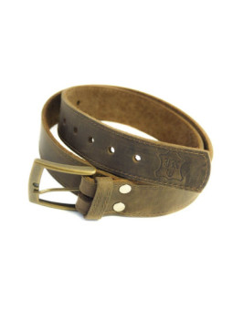 Ceinture cuir marron foncé