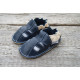 Organic leather shoes blue summer