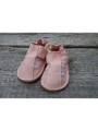 Organic leather shoes pink summer