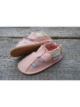 Organic leather shoes pink summer
