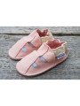 Organic leather shoes pink summer