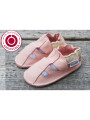 Organic leather shoes pink summer