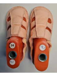 Organic leather shoes pink summer