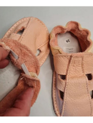 Organic leather shoes pink summer