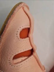 Organic leather shoes pink summer