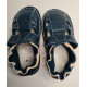 Organic leather shoes blue summer