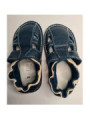 Organic leather shoes blue summer