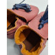 vegan slippers pink with pompoms