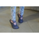 Organic leather shoes brown and orange